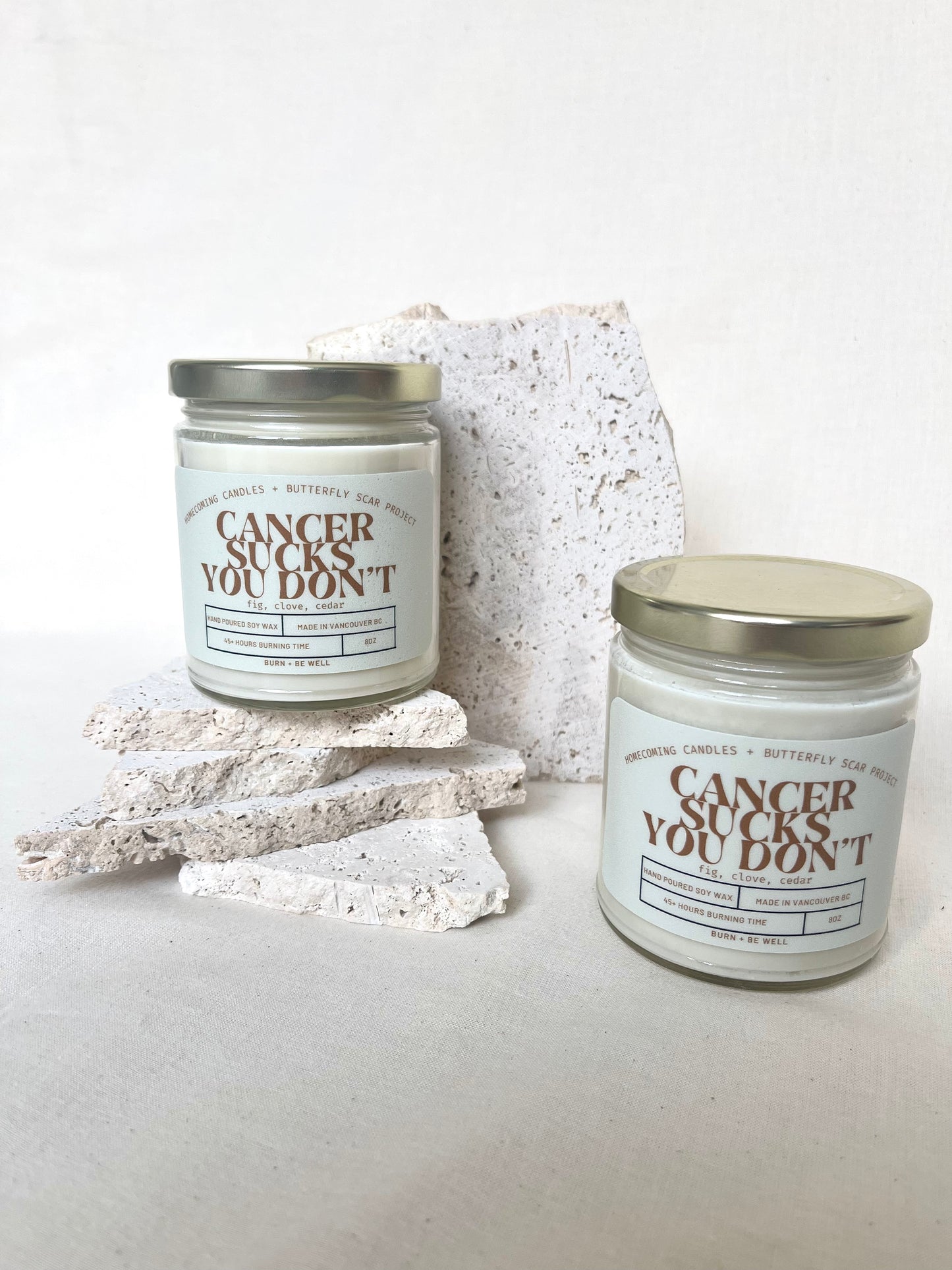 Cancer Sucks Candle - Cypress Fig