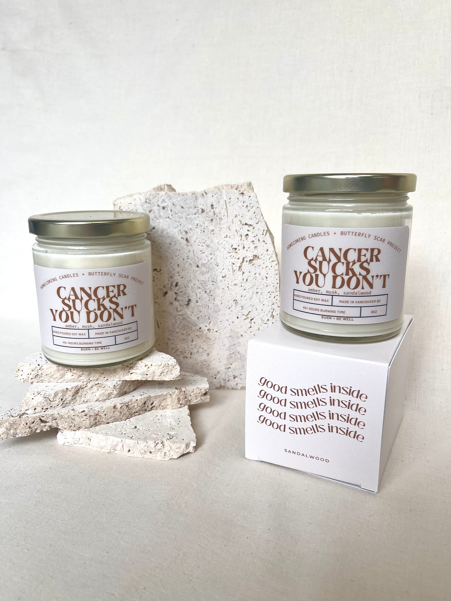 Cancer Sucks Candle - Sandalwood